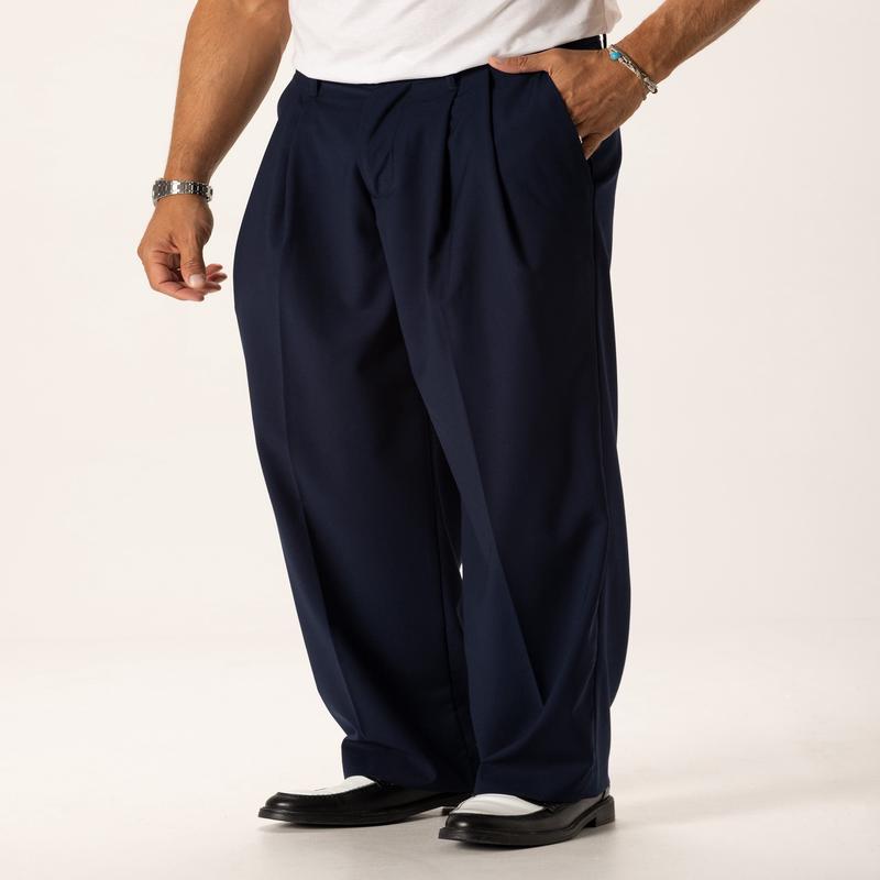 NAOKI FORMAL PANTS IN NAVY