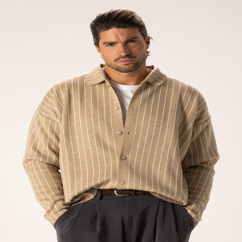 DAISUKE KNITTED SHIRT IN BEIGE