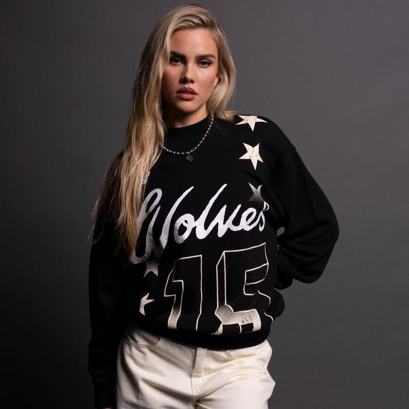 Game On She London Crewneck in Black