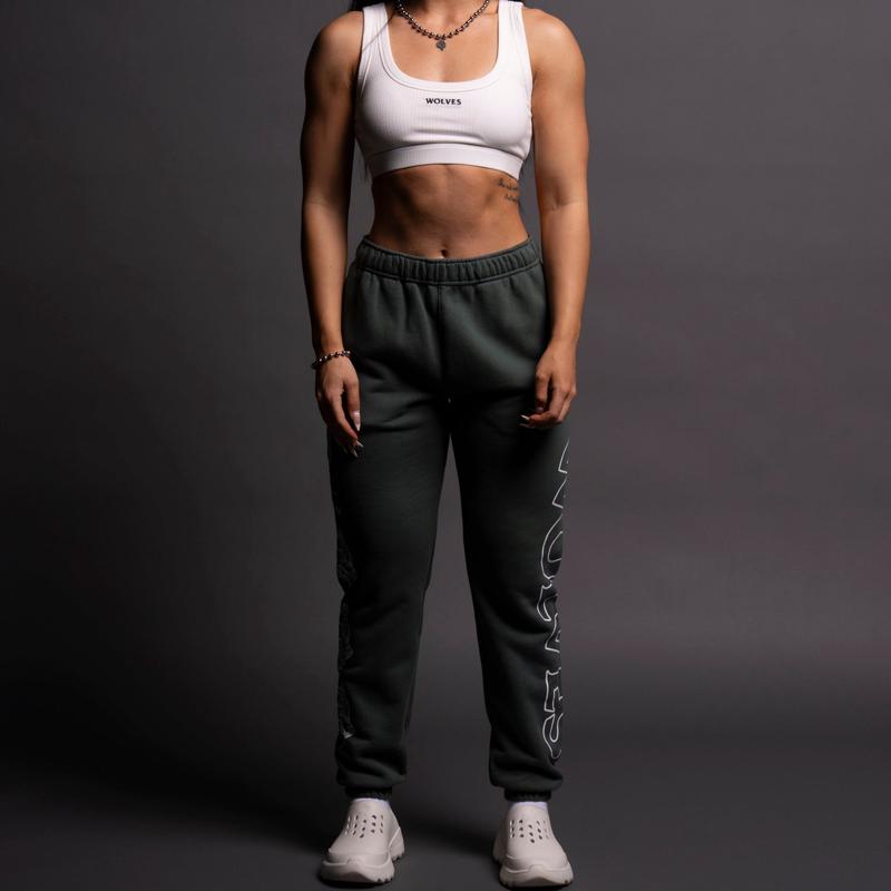 Hardcore She Post Lounge Sweats in Norse Green