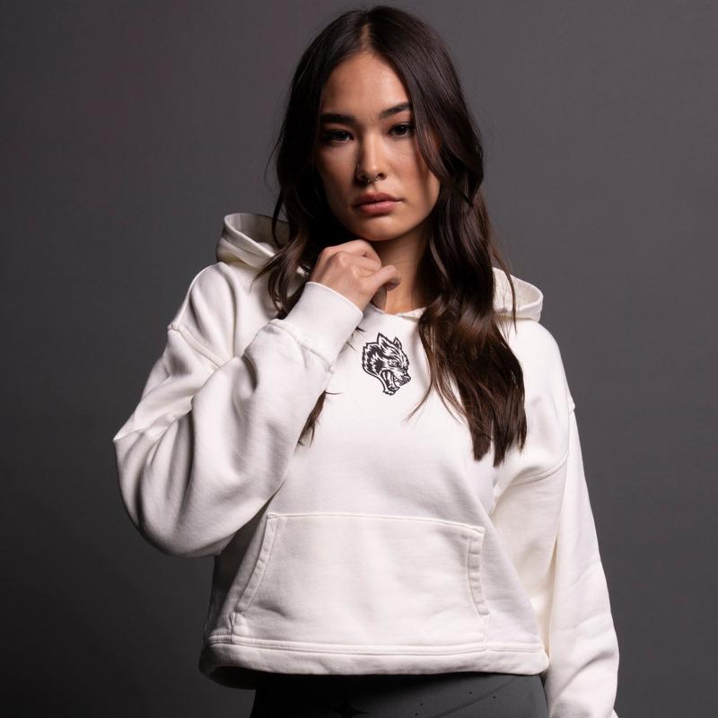 Klein "Dempsey" (Cropped) Hoodie in Cream