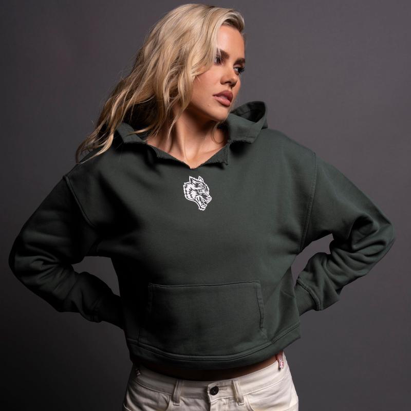 Klein "Dempsey" (Cropped) Hoodie in Norse Green