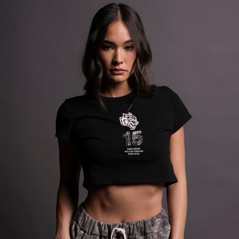 Life Moves Fast V2 "Vintage Timeless" (Cropped) Tee in Black