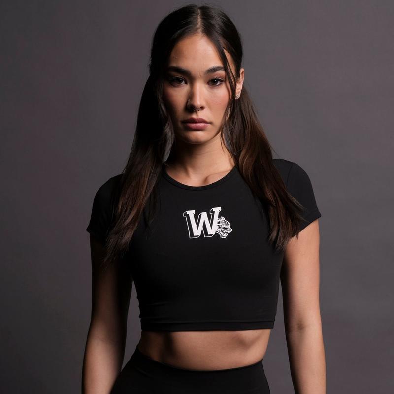 Move Fast S/S "Energy" Top in Black