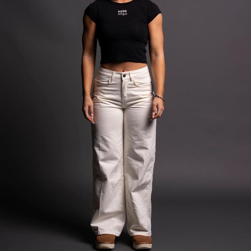 Chopper Lira Denim She Carpenter Pants in Cream