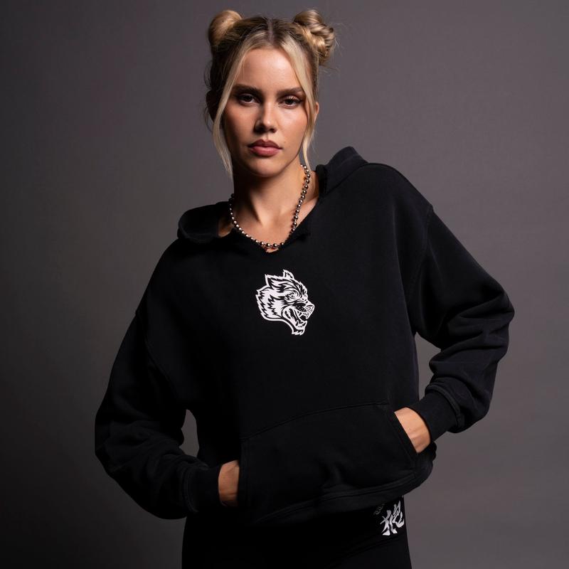 Klein "Dempsey" (Cropped) Hoodie in Black