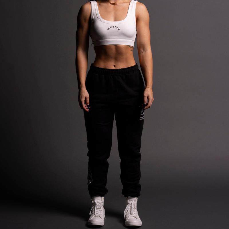 Never Forgotten She Post Lounge Sweats in Black