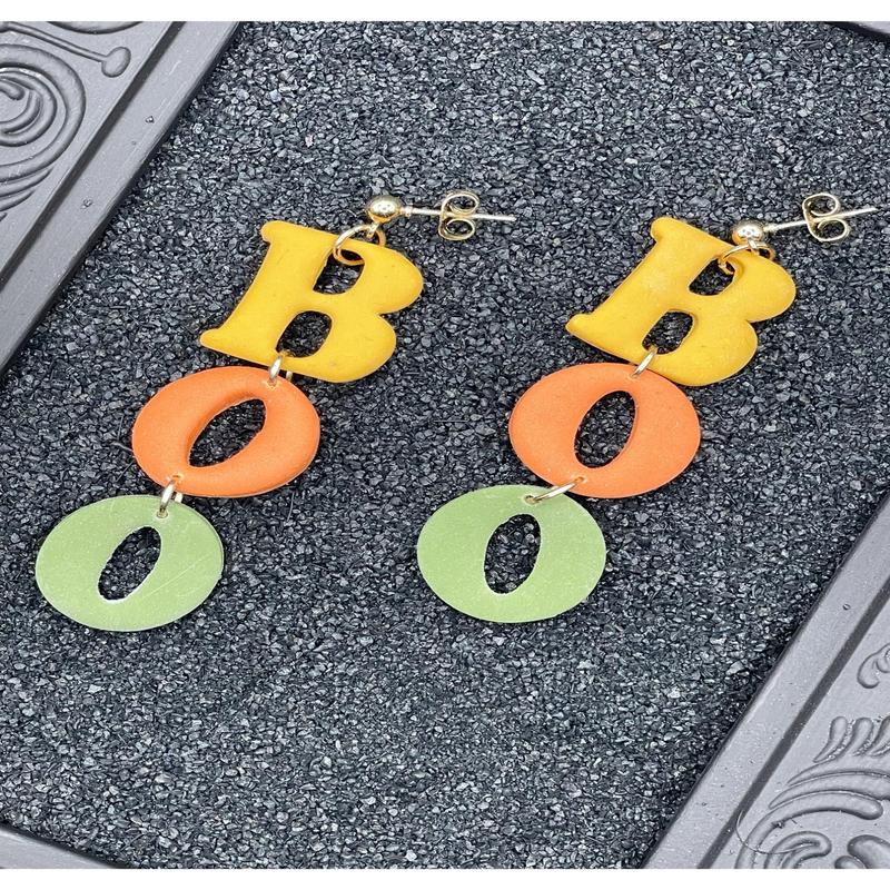 Salem BOO Dangle Earrings