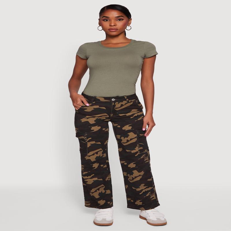 VIP Camo Straight Leg Cargo Jeans