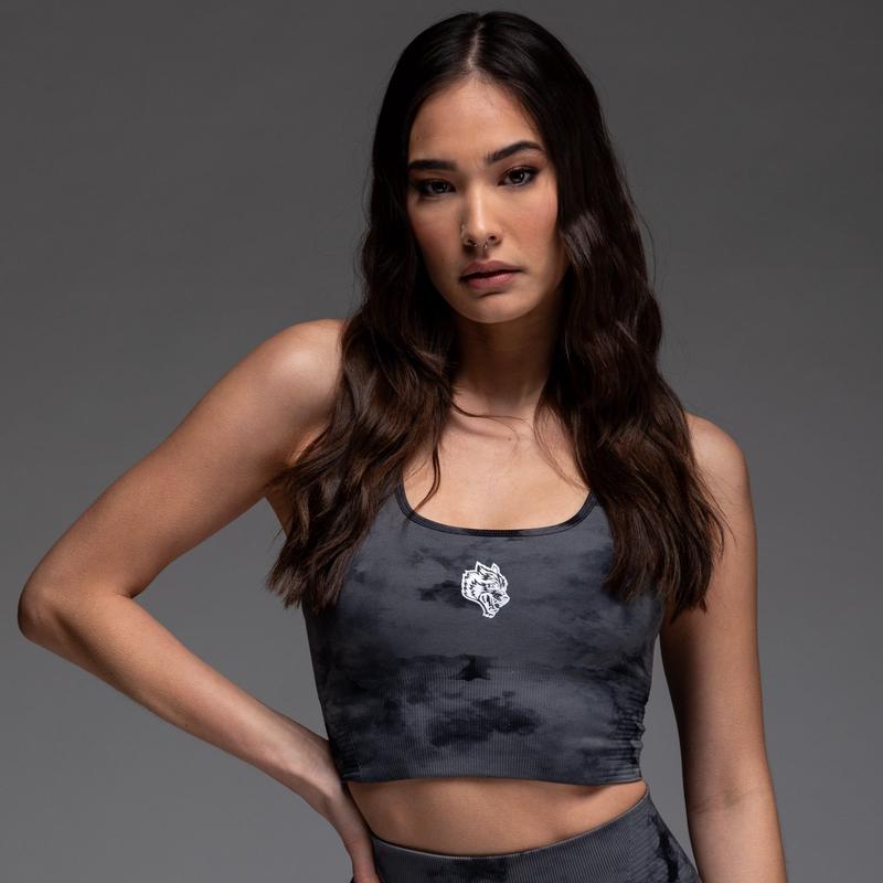 Pyramid V2 "Everson Seamless" Valencourt Bra in Black Ghost Clouds