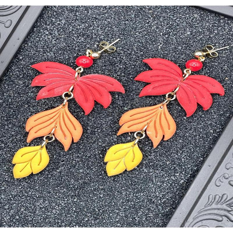 Salem Autumn Leaves Dangle Earrings
