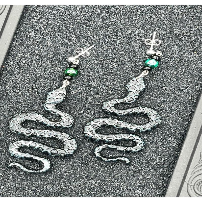 Salem Slithering Snake Earrings