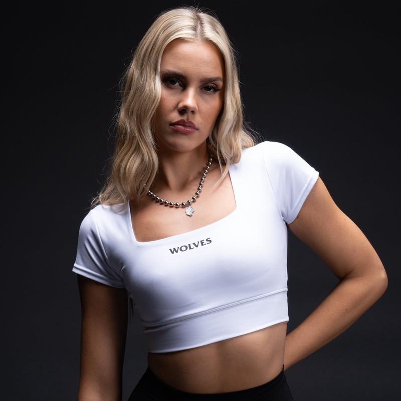 Our Bond S/S Jade "Energy" Top in White