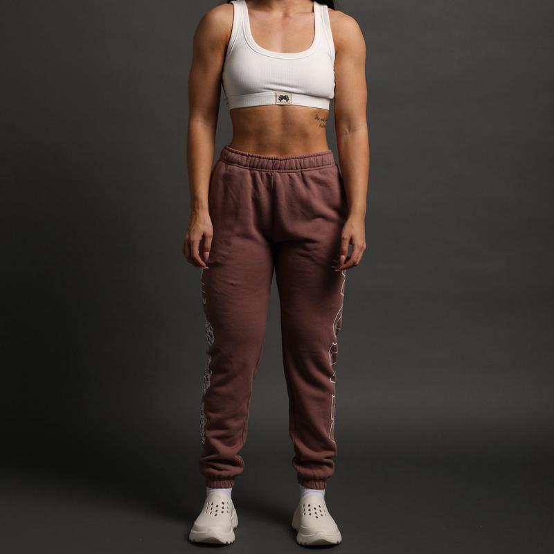 Hardcore She Post Lounge Sweats in Mauve