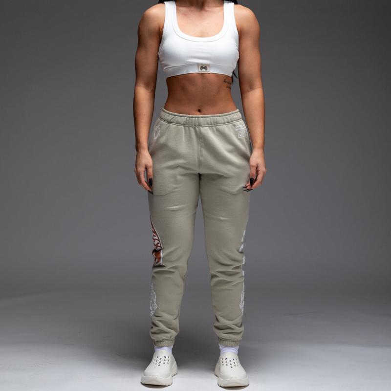 Till The Wheels Fall Off V2 She Post Lounge Sweats in Cactus Gray