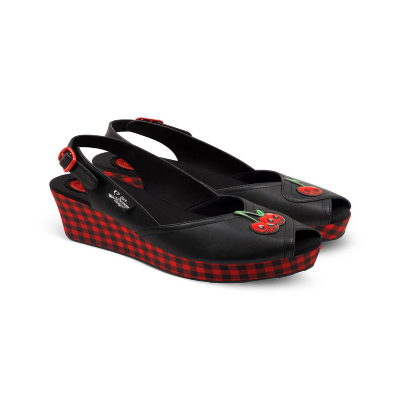 Chocolaticas Death Cherry Women's Sandal