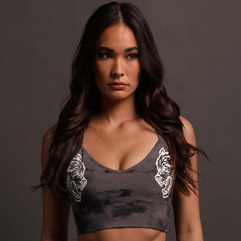 Dual "Everson Seamless" Sierra Bra in Castle Gray Ghost Cloud