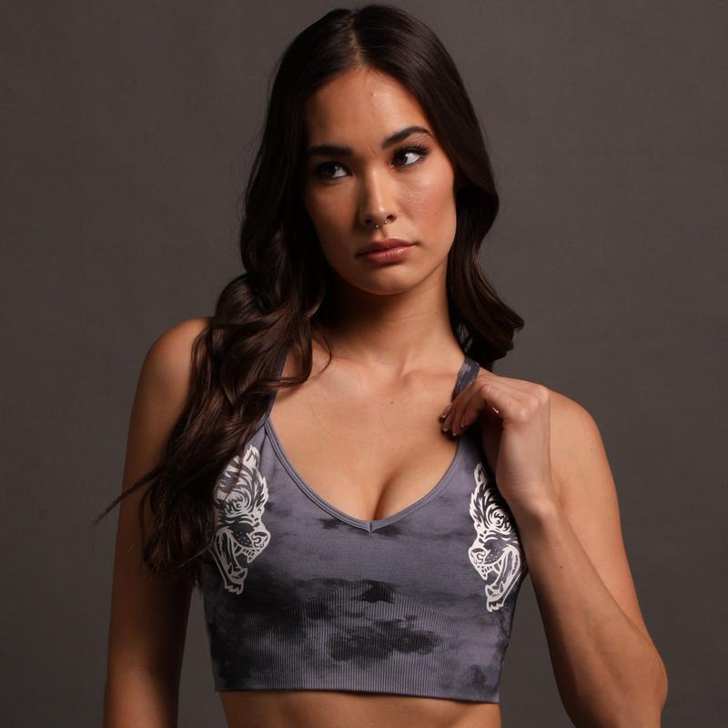 Dual "Everson Seamless" Sierra Bra in Purple Ghost Cloud