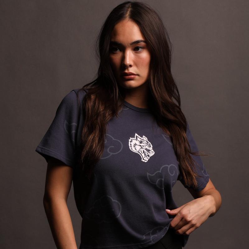 Floating "Timeless" Tee in Storm Blue