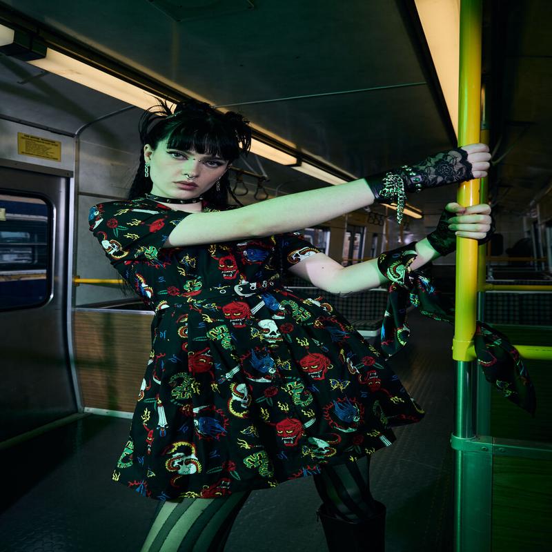 Dangerous Grunge Print Dress