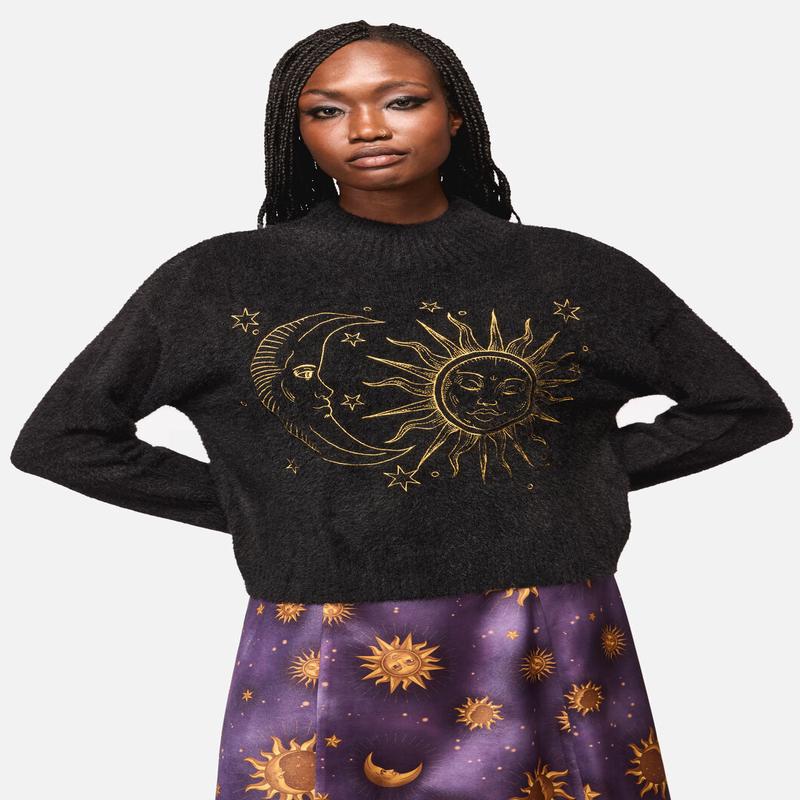 Sun And Moon Goth Knit