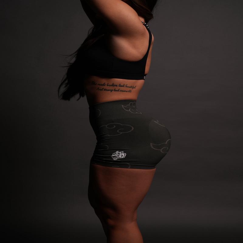 Wolf Cloud Everson Seamless "Training" Shorts in Pine Green