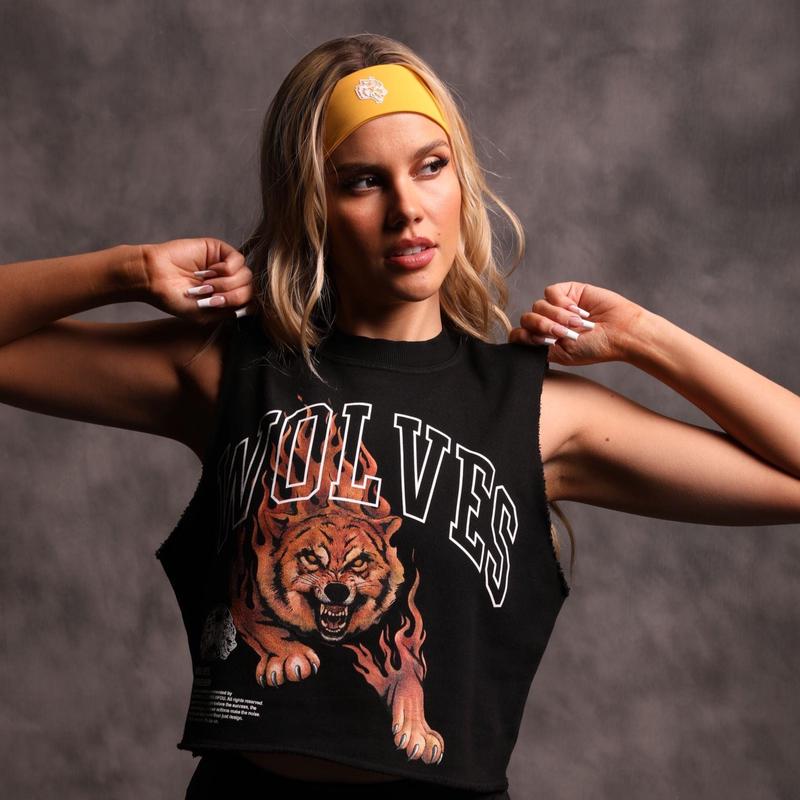 Blaze Muscle "Vintage London" (Cropped) Crewneck in Black