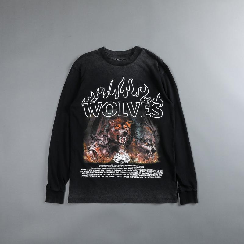 Cerberus "Premium Vintage" Unisex (LS) Tee in Black