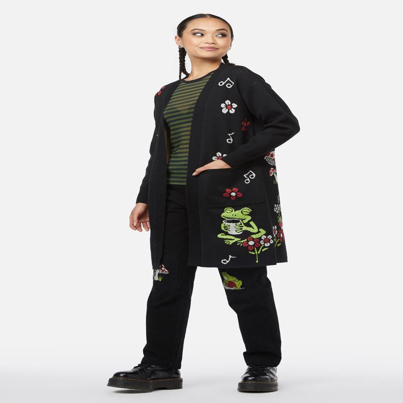 Froggy Picnic Cardigan