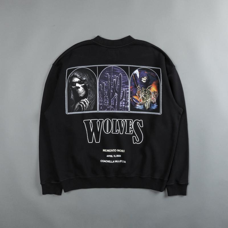 She In The Desert "Vintage London" Crewneck in Black