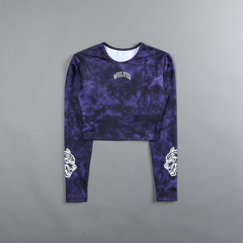 Wolf Spirit L/S "Energy" Top in Reaper Marble