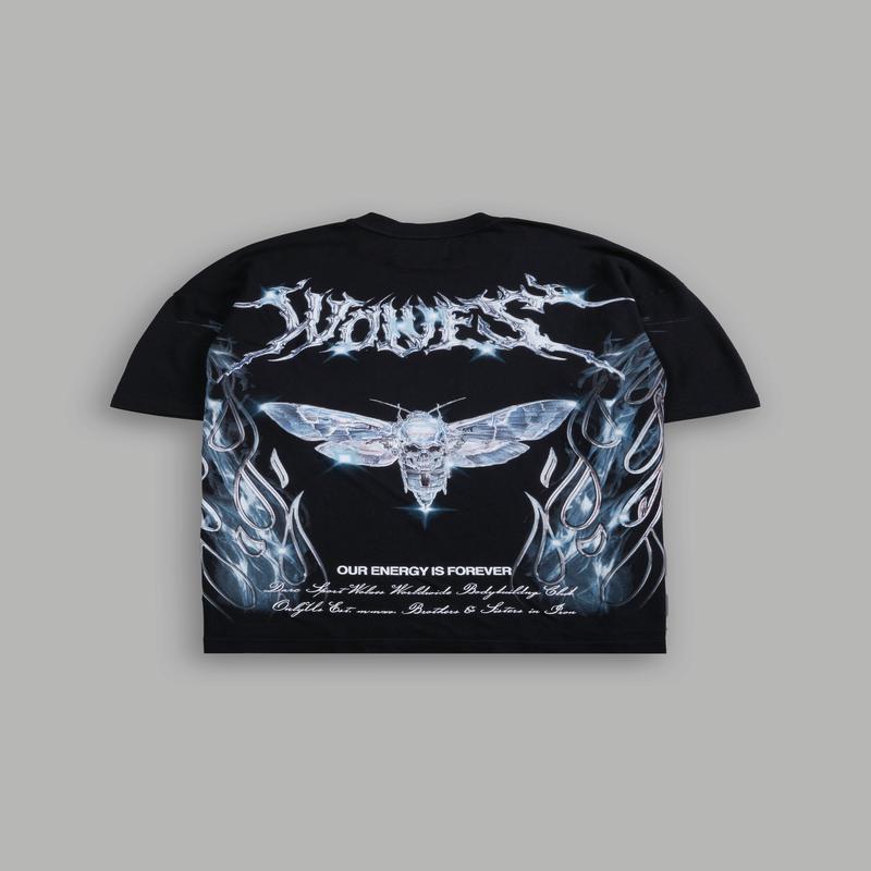 Iron Moth "Premium" Oversized Tee in Black