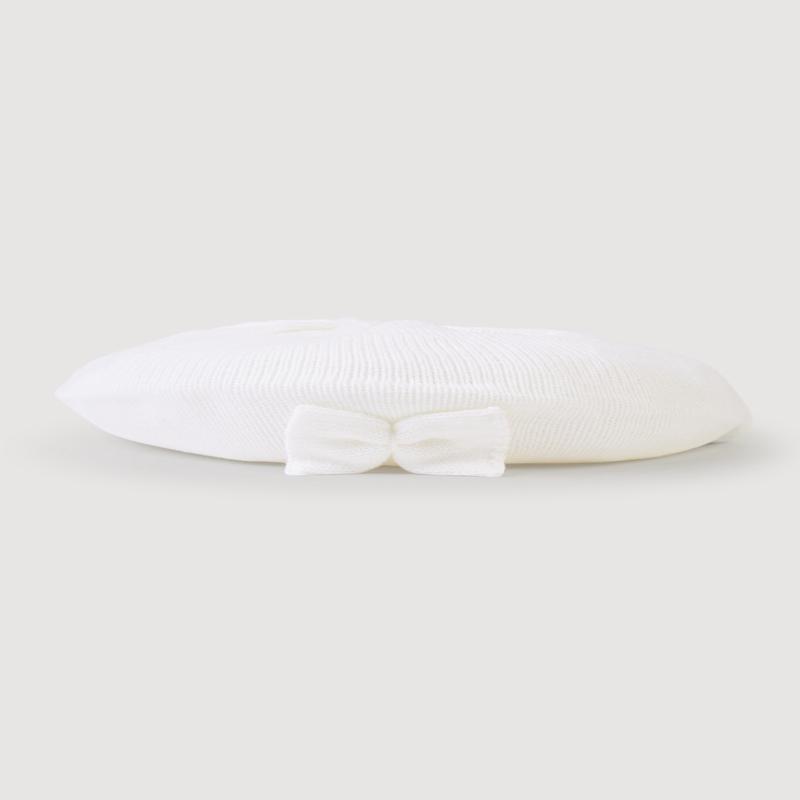 Solid Bow Detail Beret