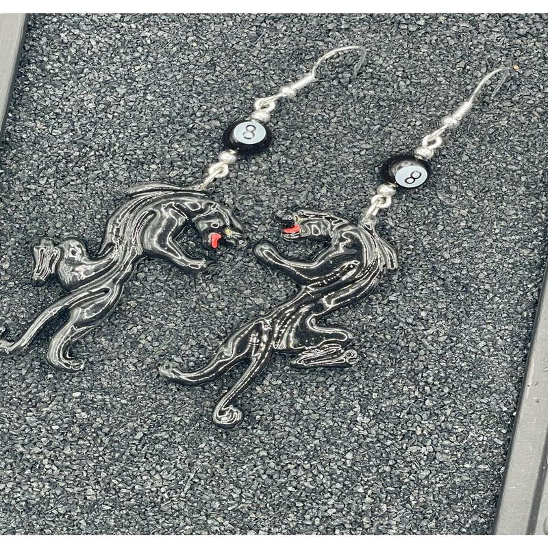 Tattoo Love Crawling Panther Earrings