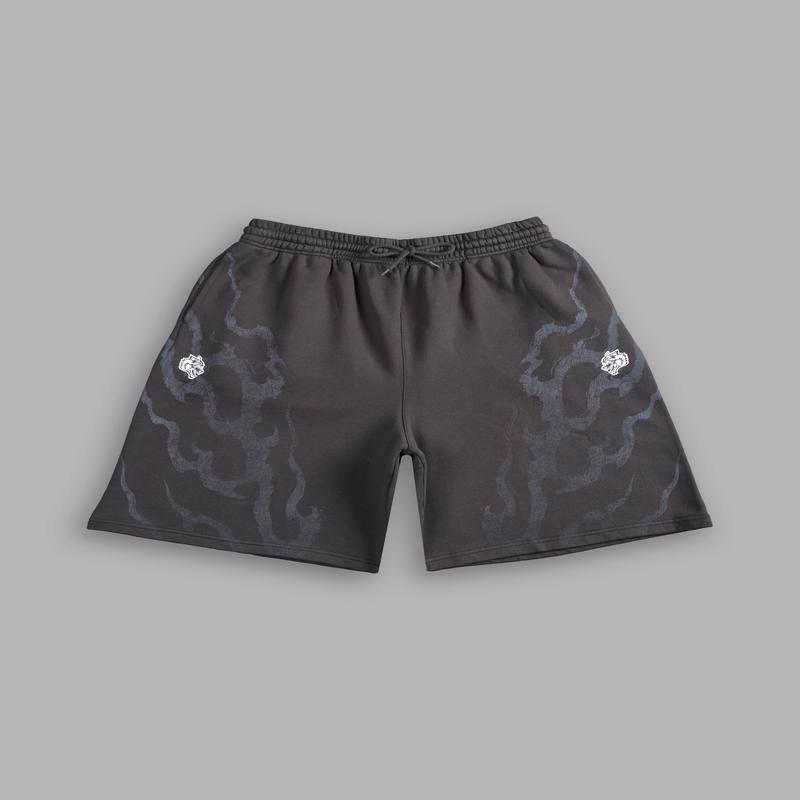 Darc Infernal Oversized Osiris Sweat Shorts in Wolf Gray