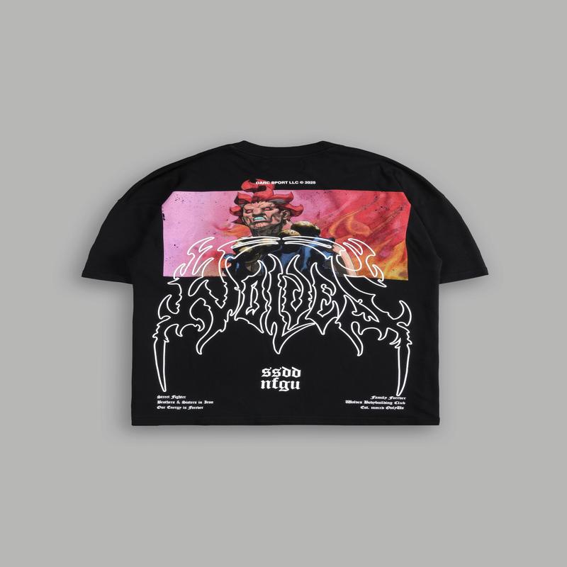 Akuma Forever "Premium" Oversized Tee in Black