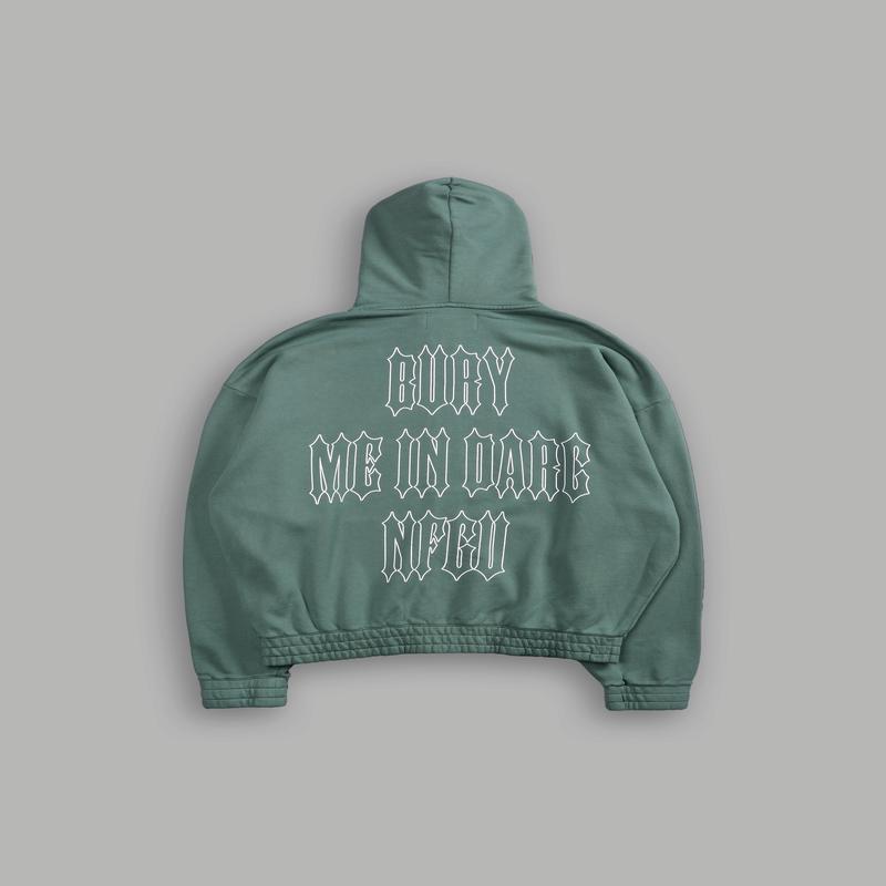 Bury Me In Darc NFGU V2 "Chambers" Zip Hoodie in Hunter Green