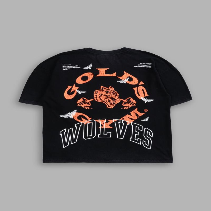 Gold's Moth "Premium" Oversized Tee in Black