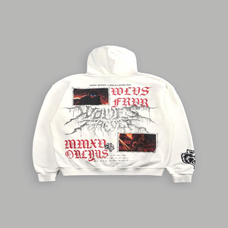 Demon Knight "Pierce" Hoodie in Cream