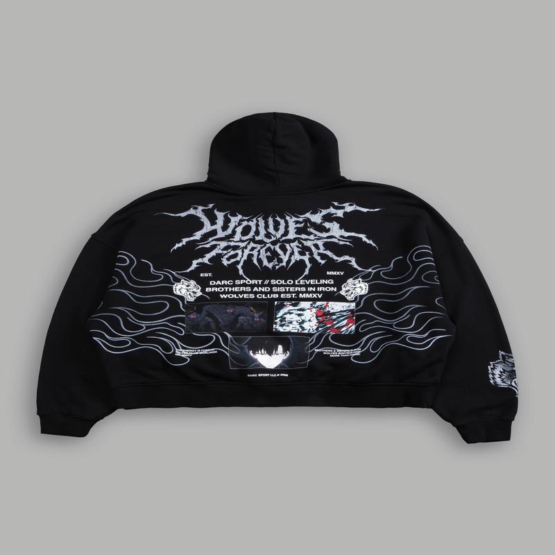 S-Rank Vex Double Zip Hoodie in Black