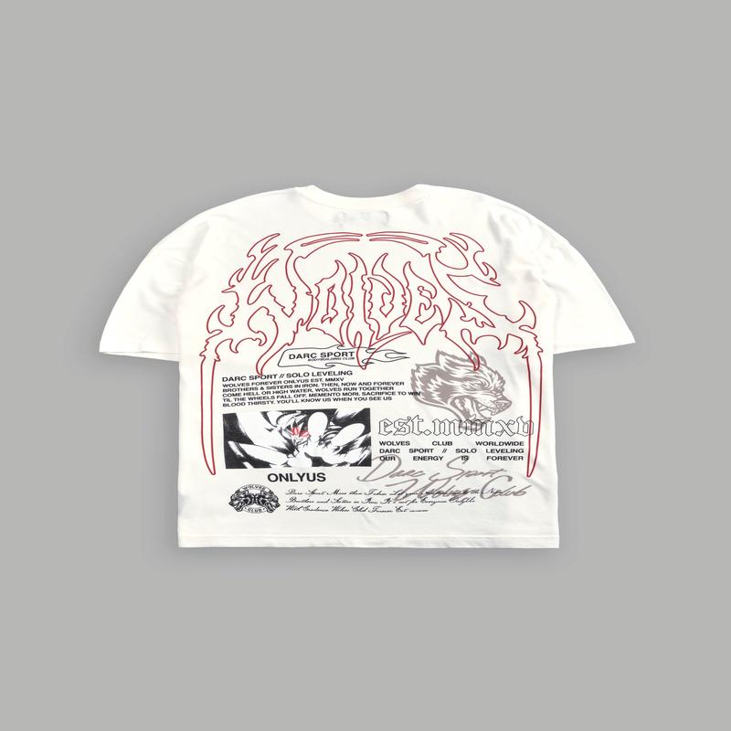 Ant King "Premium" Oversized Tee in Cream