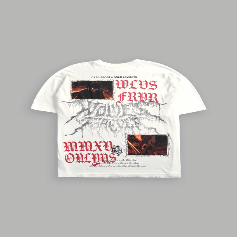 Demon Knight "Premium" Oversized Tee in Cream