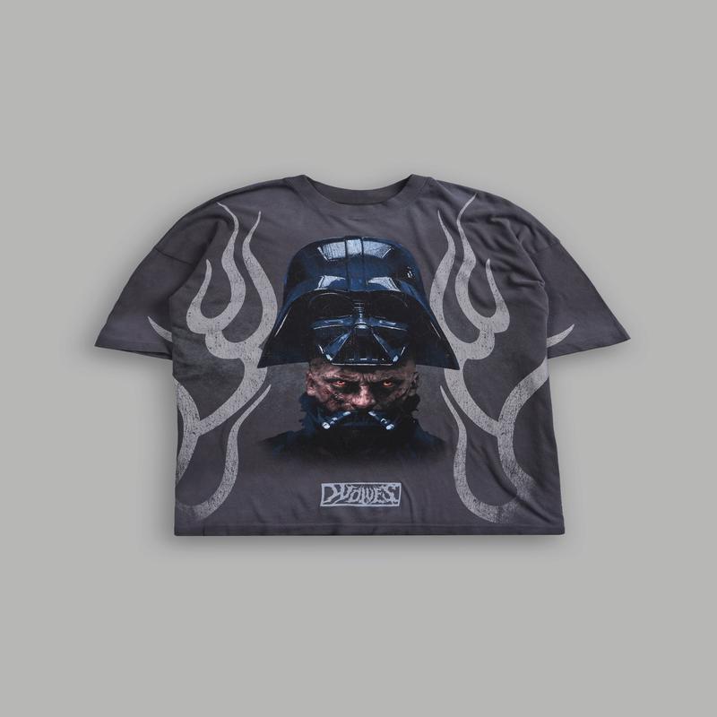 Ashes of the Dark V2 "Premium" Oversized Tee in Wolf Gray Drift Wash