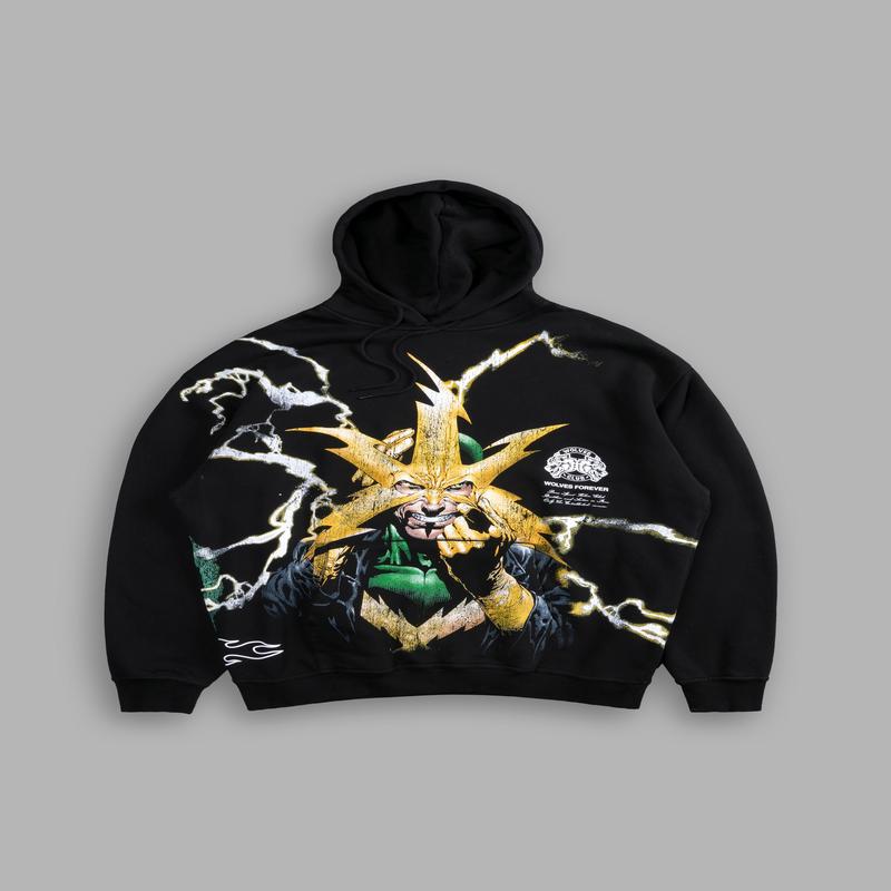 Electro "Side-By-Side" B Hoodie in Black