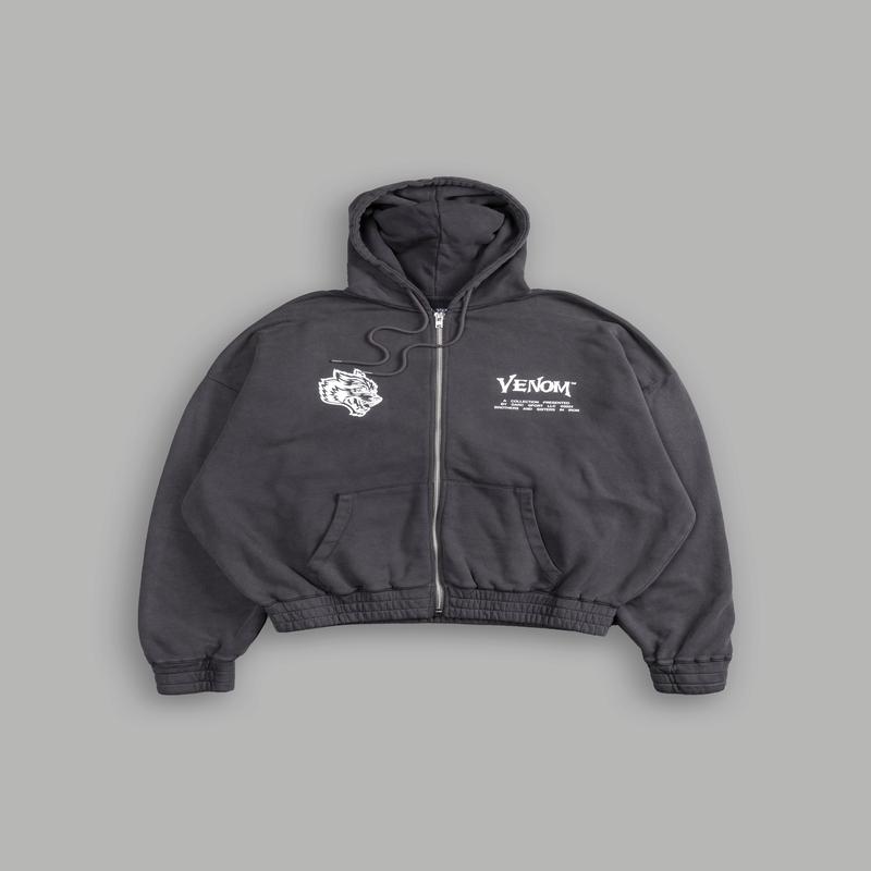 Combined "Chambers" Zip Hoodie in Wolf Gray