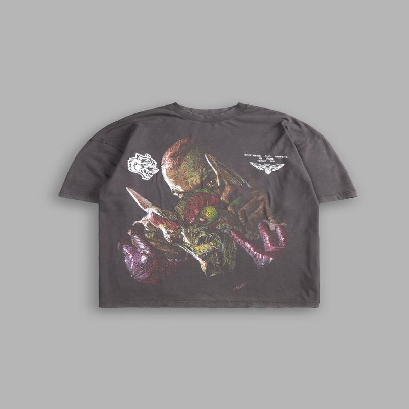 Green Goblin "Premium" Oversized Tee in Wolf Gray