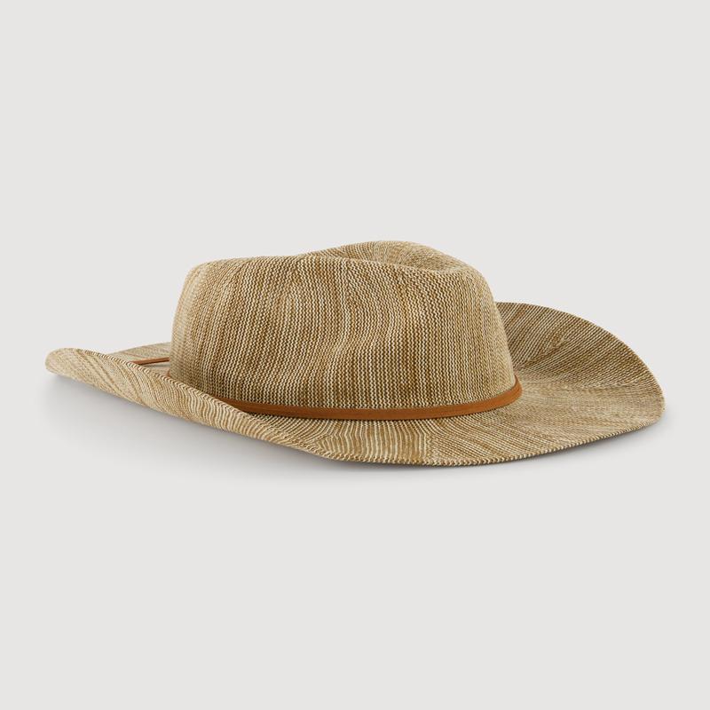 Tie Front Trim Cowboy Hat