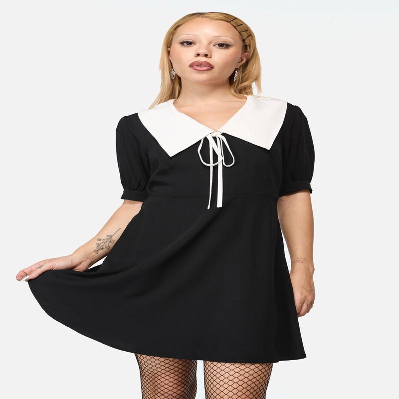 Fiona Contrast Collar Dress