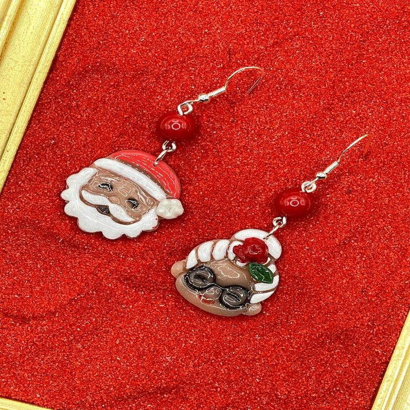 Mr & Mrs Santa Claus Earrings