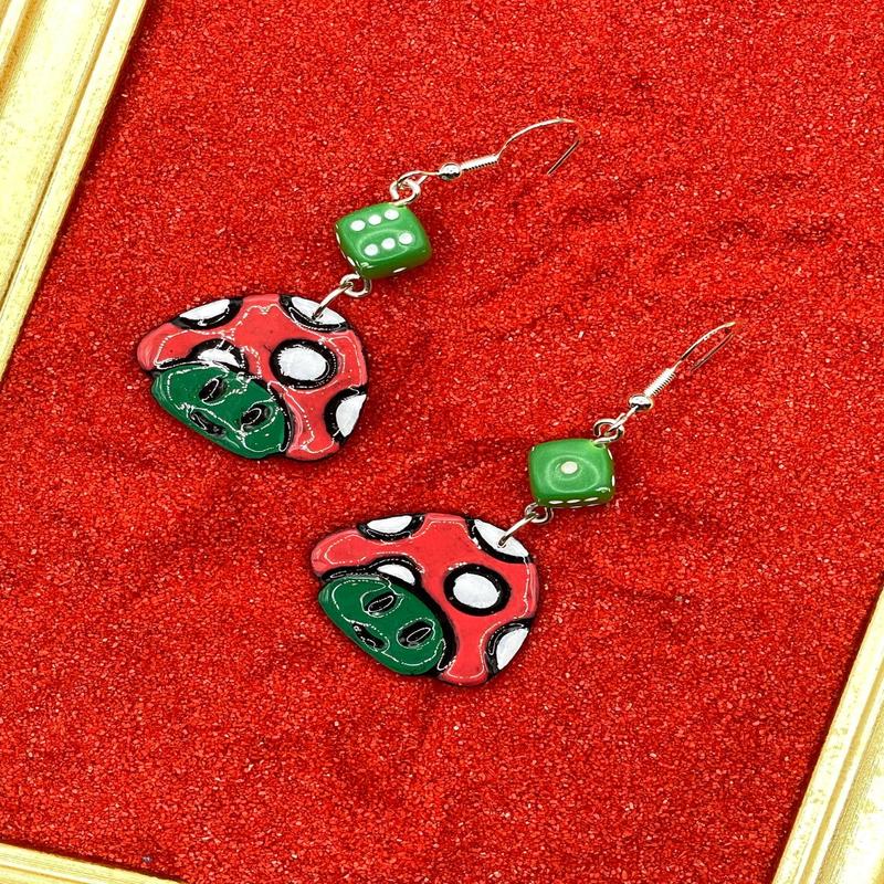 Cutie Mushroom Dangle Earrings